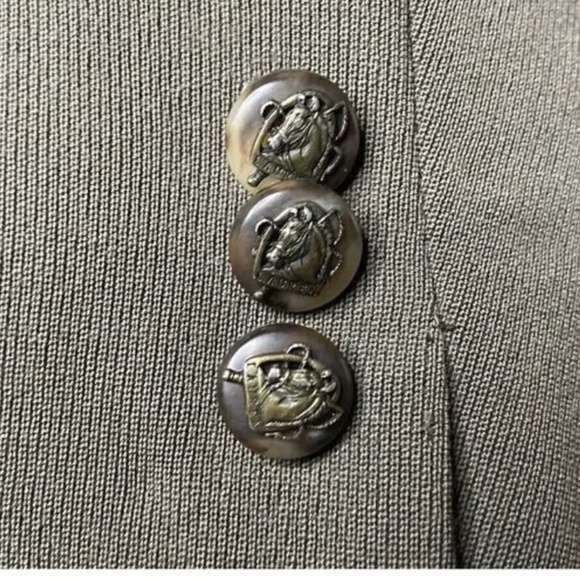 Ralph Lauren‎ Blazer, Womens Fitted Equestrian Wool Blazer, Size 4 - Picture 9 of 16